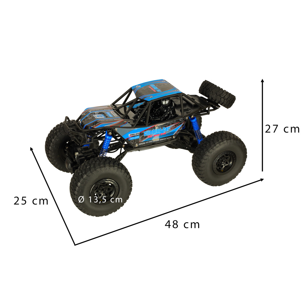 RC vikšrinis laipiojimo automobilis 1:10 4WD 48 cm mėlynas 2