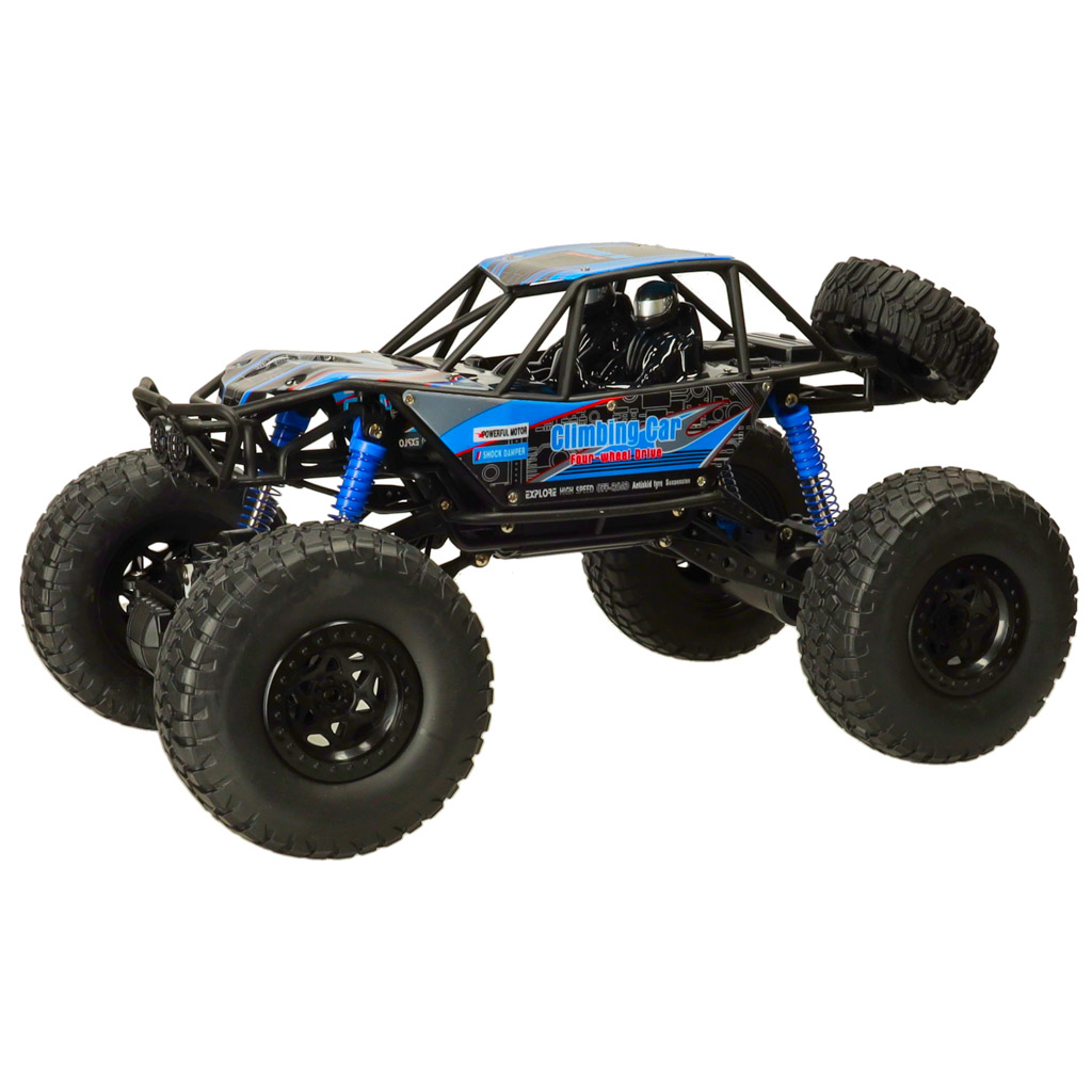 RC vikšrinis laipiojimo automobilis 1:10 4WD 48 cm mėlynas