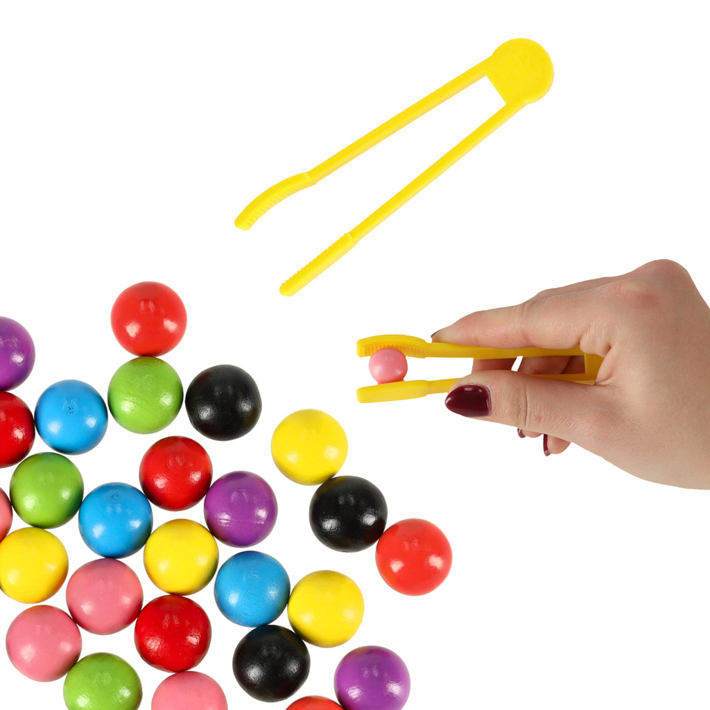 Edukacinė dėlionė spalvoti montessori kamuoliukai 2
