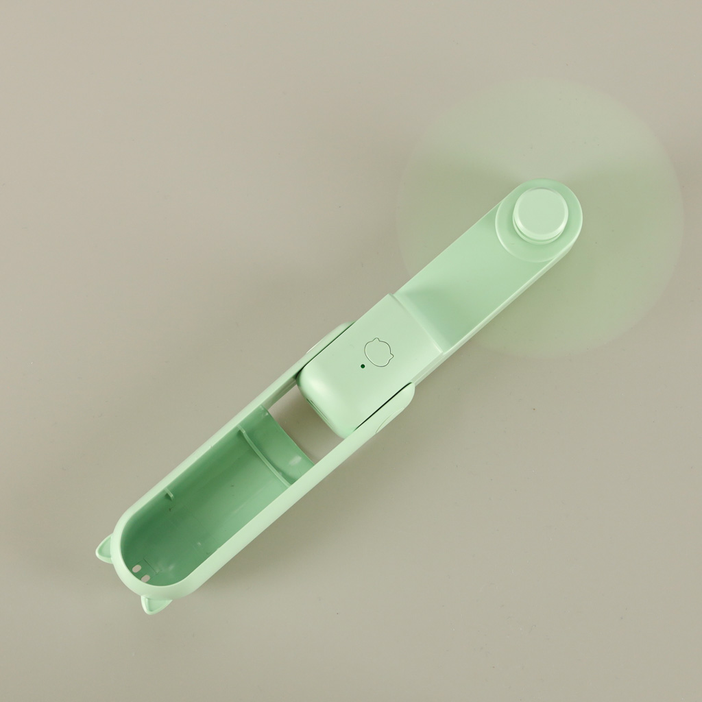 Mini usb ventiliatorius, trijų greičių, 7-8 val. veikimo laikas, pastelinis žalios spalvos