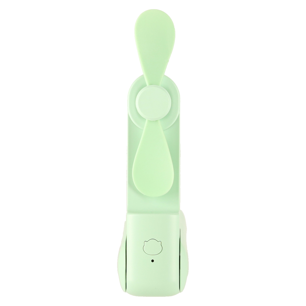 Mini usb ventiliatorius, trijų greičių, 7-8 val. veikimo laikas, pastelinis žalios spalvos