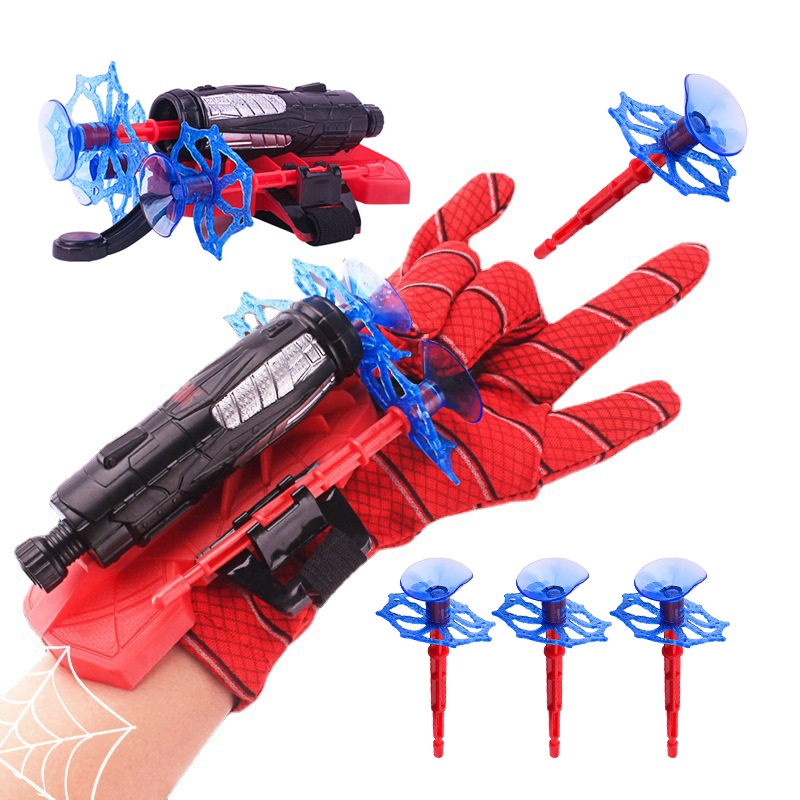 Strėlytėmis šaudanti pirštinė spider man