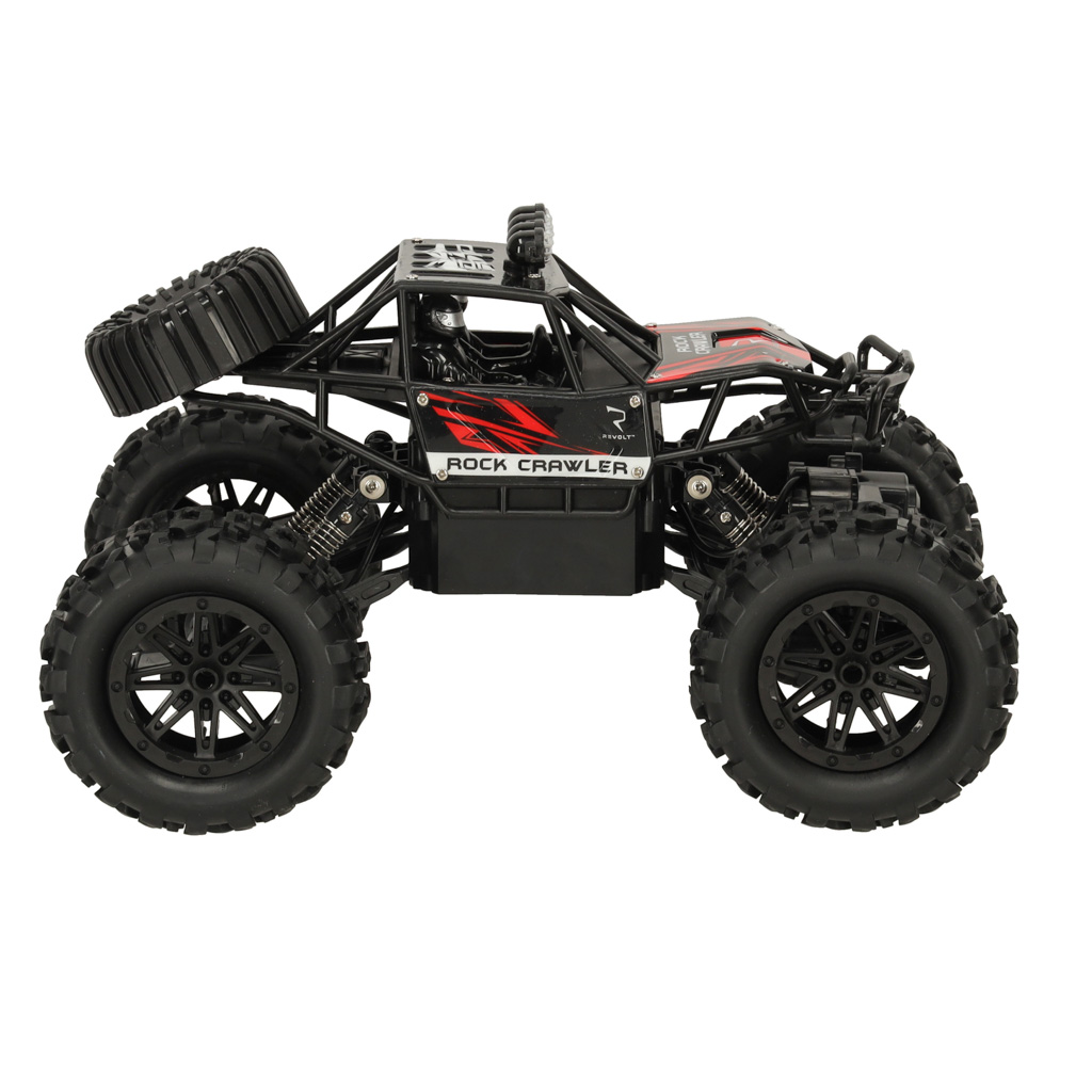 Nuotoliu valdomas automobilis rc revolt 4x4, juodas