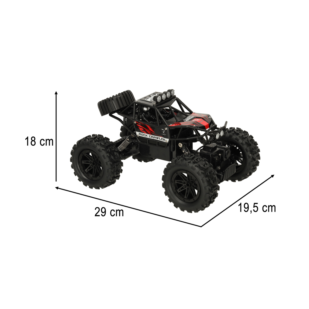 Nuotoliu valdomas automobilis rc revolt 4x4, juodas