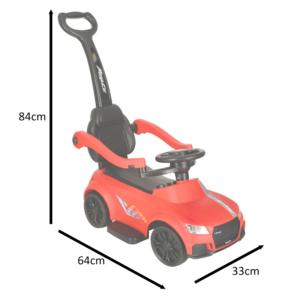 Automobilis - push ride, raudonas