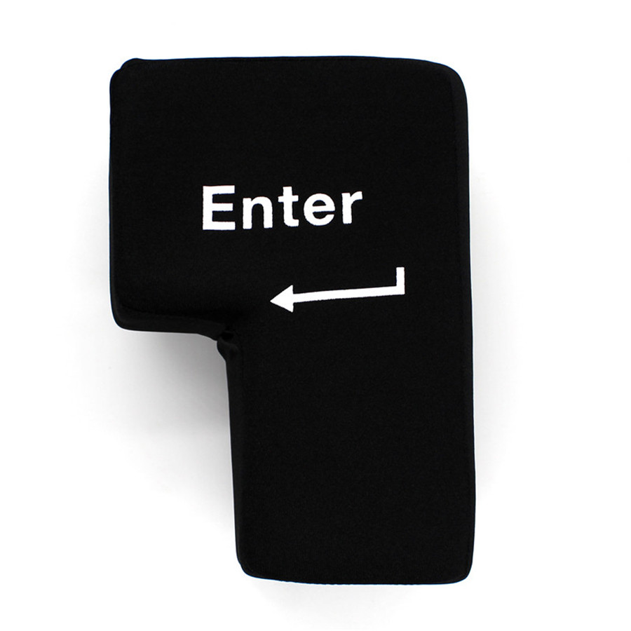 Enter klavišas didelė antistresinė usb pagalvėlė