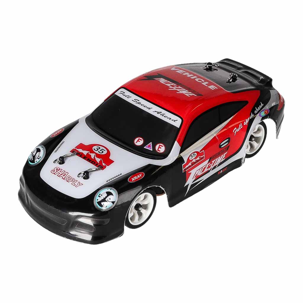 RC driftinis automobilis WLToys K969, 4WD, raudonas, juodas ir sidabrinis, 18 × 8 × 5 cm 2