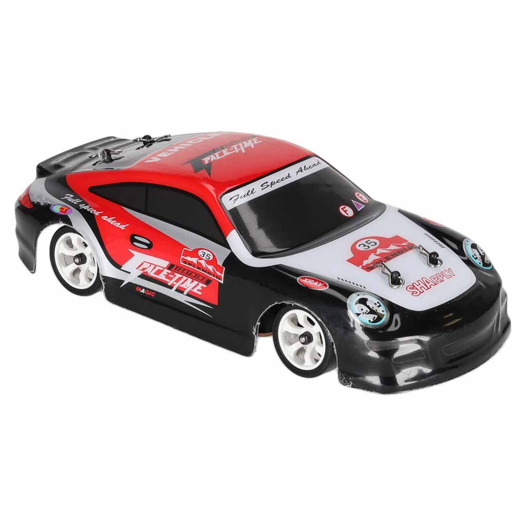 RC driftinis automobilis WLToys K969, 4WD, raudonas, juodas ir sidabrinis, 18 × 8 × 5 cm 3