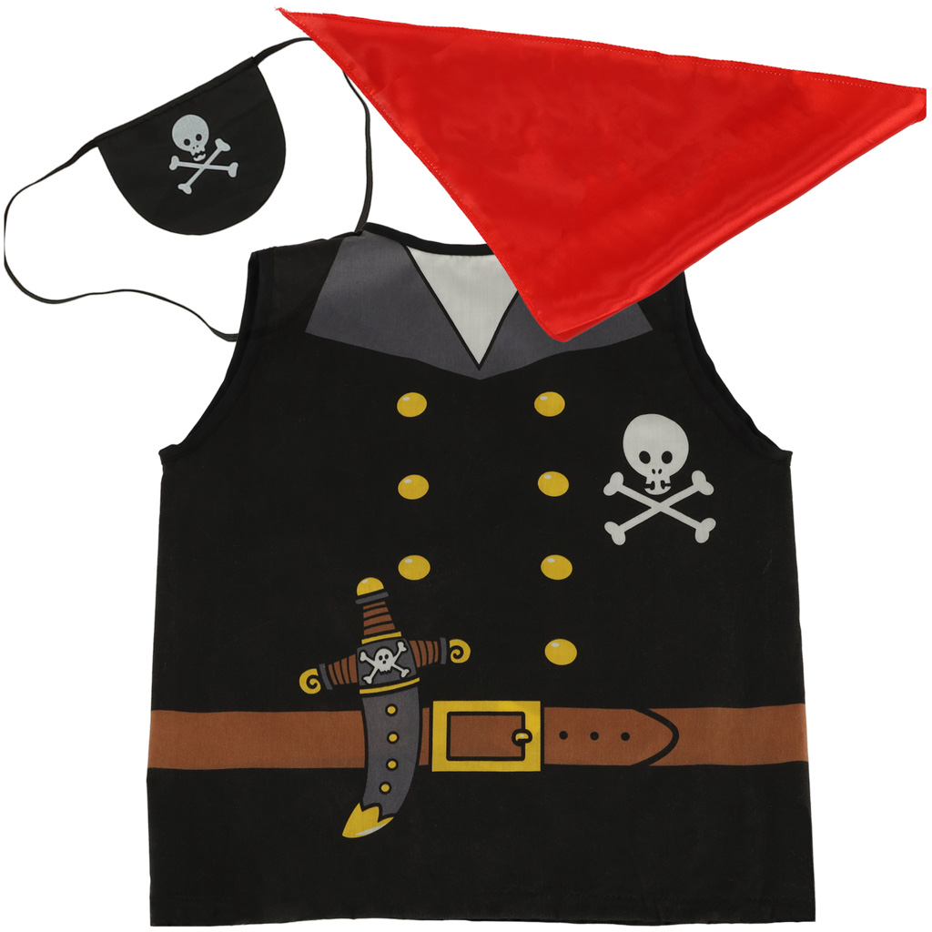 Karnavalinis kostiumas Piratas, juodas