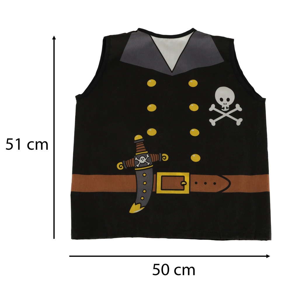 Karnavalinis kostiumas Piratas, juodas