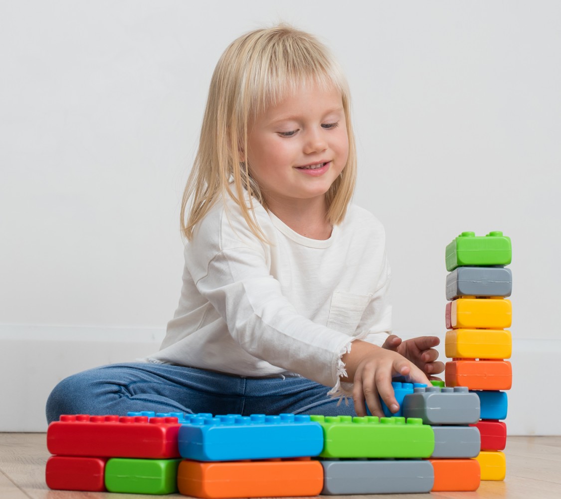Statybiniai blokeliai marioinex junior bricks, 40vnt