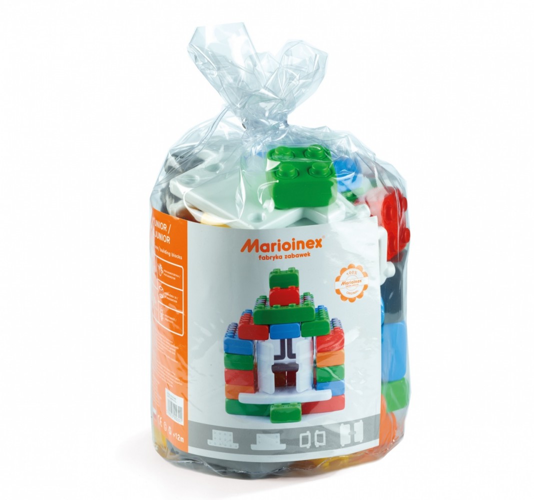 Statybiniai blokeliai marioinex junior bricks, 40vnt