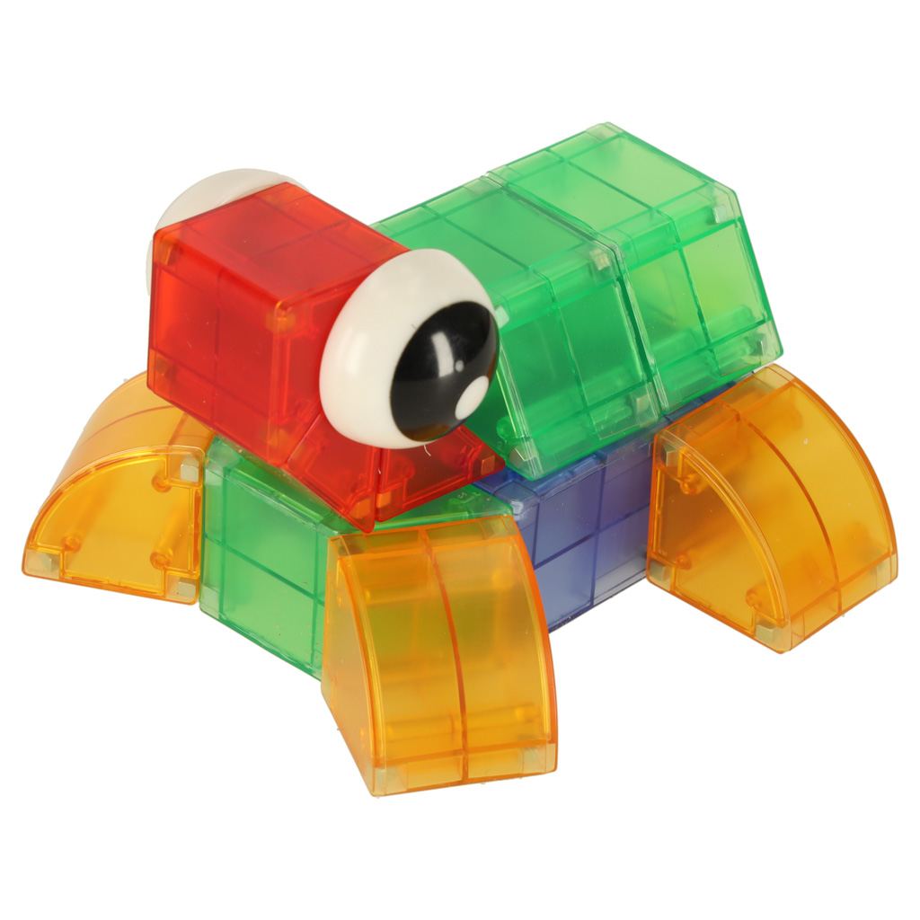3d konstrukcijų magnetinės plytos led šviečiančios 32 el.