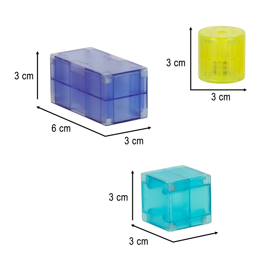 3d konstrukcijų magnetinės plytos led šviečiančios 32 el.