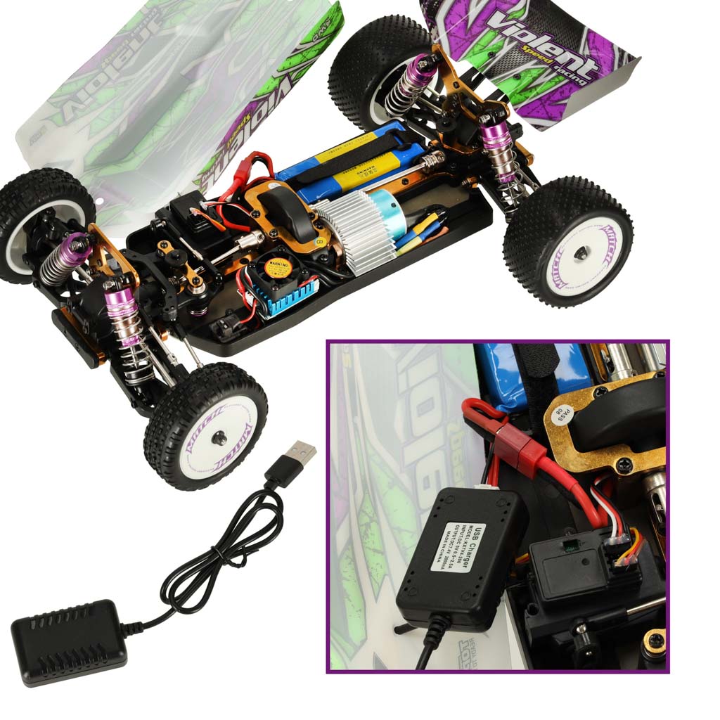 Radijo bangomis valdomas automobilis wltoys 104002, 1:10