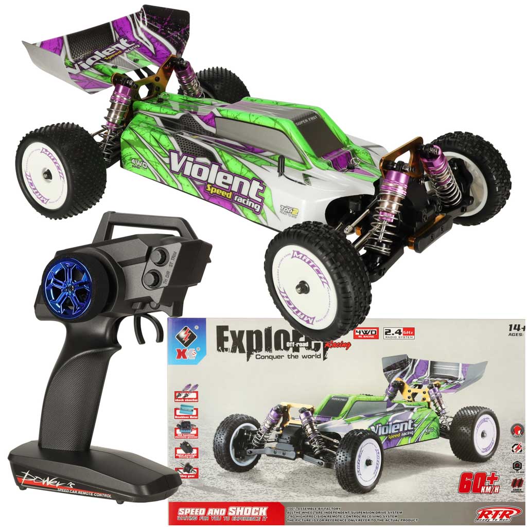 Radijo bangomis valdomas automobilis wltoys 104002, 1:10
