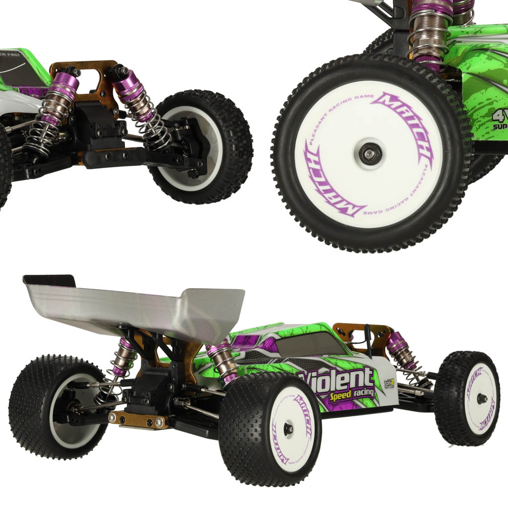 Radijo bangomis valdomas automobilis wltoys 104002, 1:10