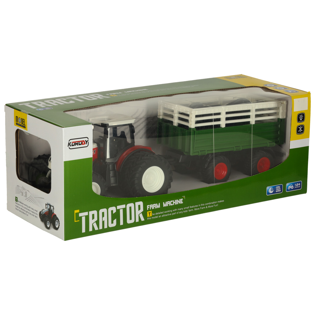 Rc traktorius su priekaba 2.4g 3.7v 500mah