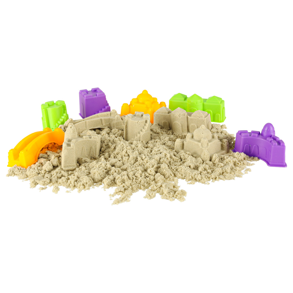 Smėlio rinkinys su priedais ir nameliu 750 g 3+ 3