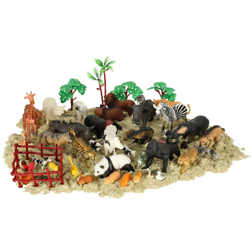 Figūrėlės zoologijos sodo gyvūnai 59 dalys