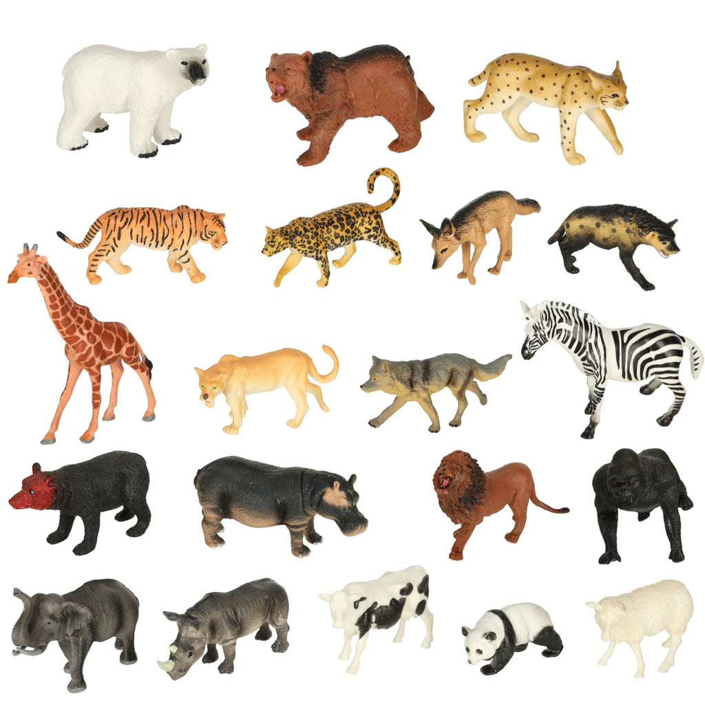 Figūrėlės zoologijos sodo gyvūnai 59 dalys