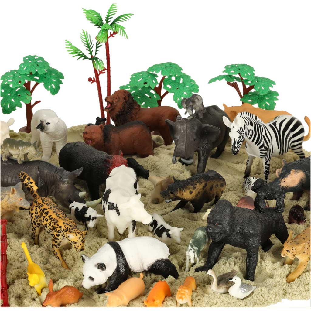 Figūrėlės zoologijos sodo gyvūnai 59 dalys