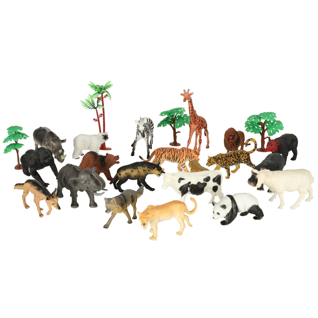 Figūrėlės zoologijos sodo gyvūnai 59 dalys
