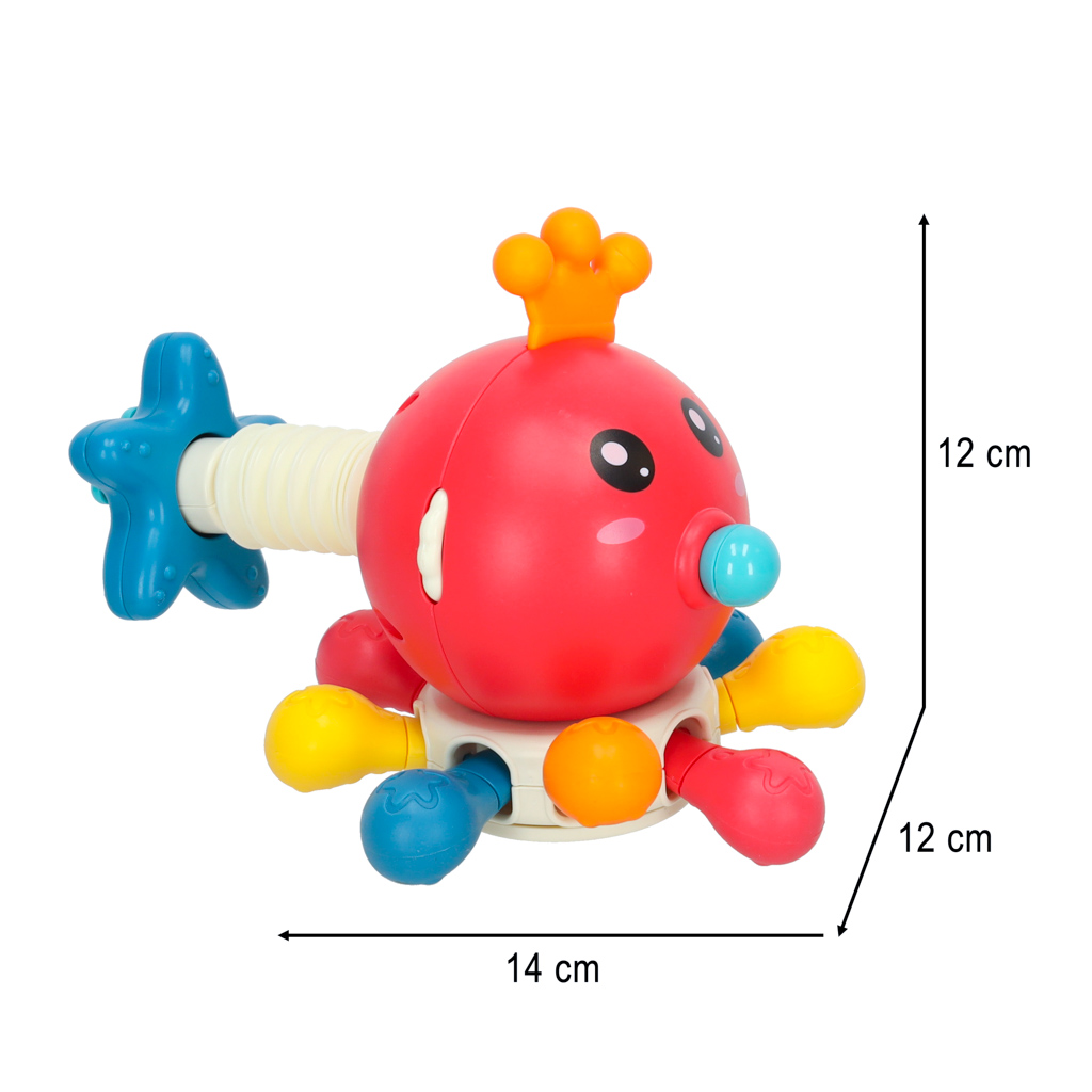 Aštuonkojis sensorinis montessori žaislas kūdikiams
