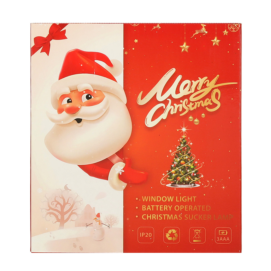 Led pakabinamas apšvietimas kalėdų dekoracijos sniego senis 49cm 10 led