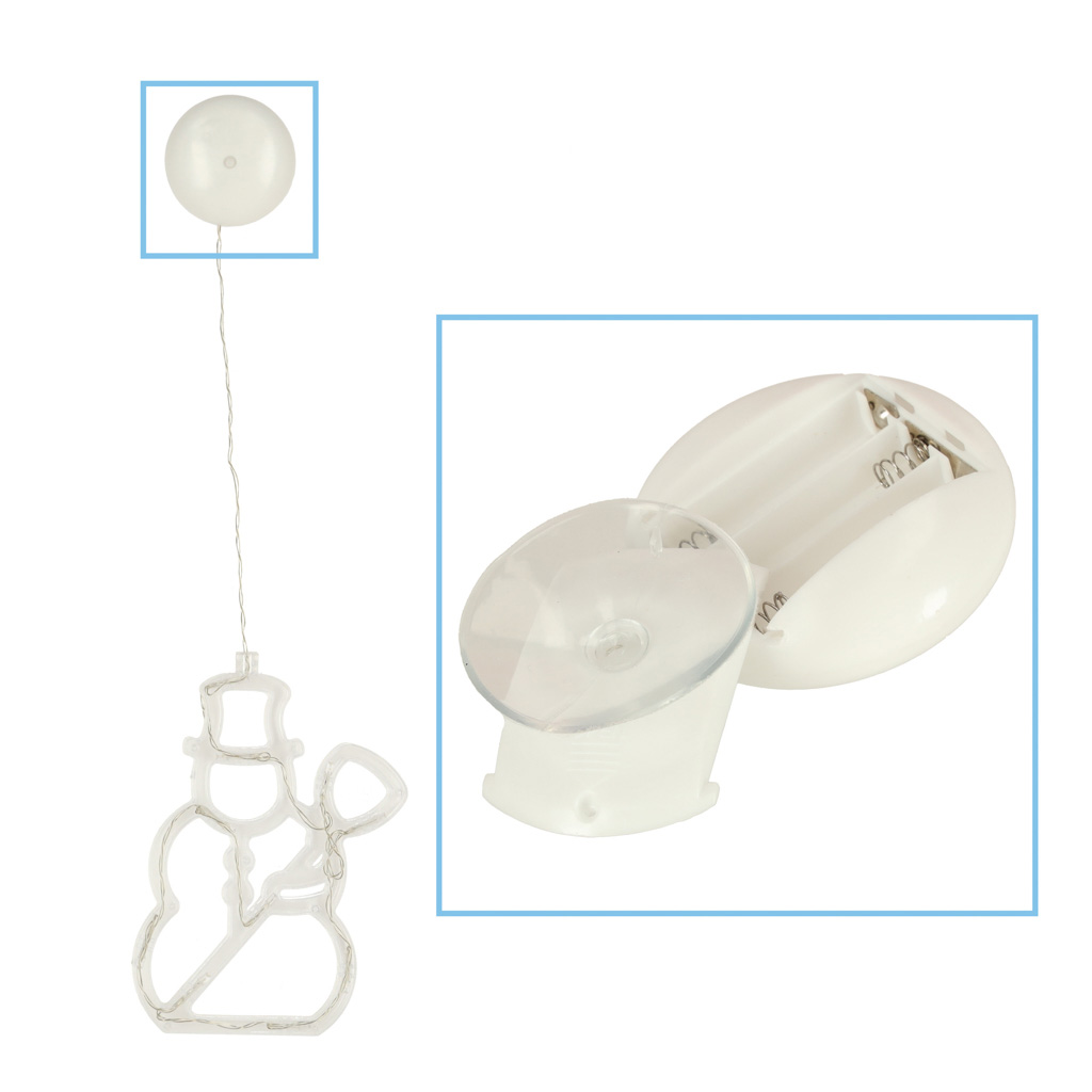 Led pakabinamas apšvietimas kalėdų dekoracijos sniego senis 49cm 10 led