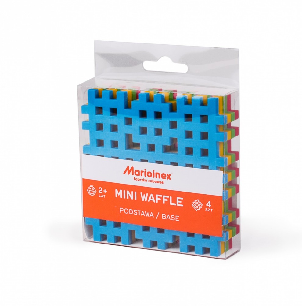Konstrukciniai blokeliai mini waffle mini base, 4 vnt
