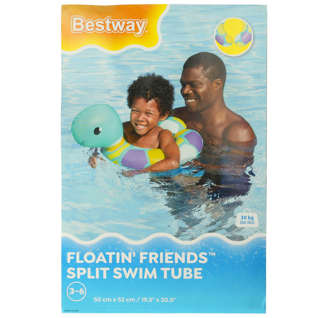 Bestway 36405 vėžlys pripučiamas plaukimo ratas 3-6 metai 30 kg
