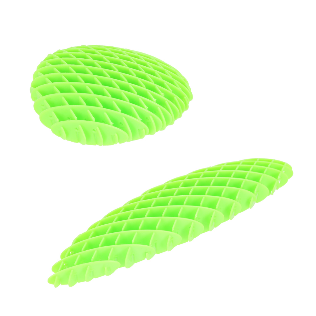 "fidget worm" sensorinis antistresinis žaislas, skirtas tempimui, žalias