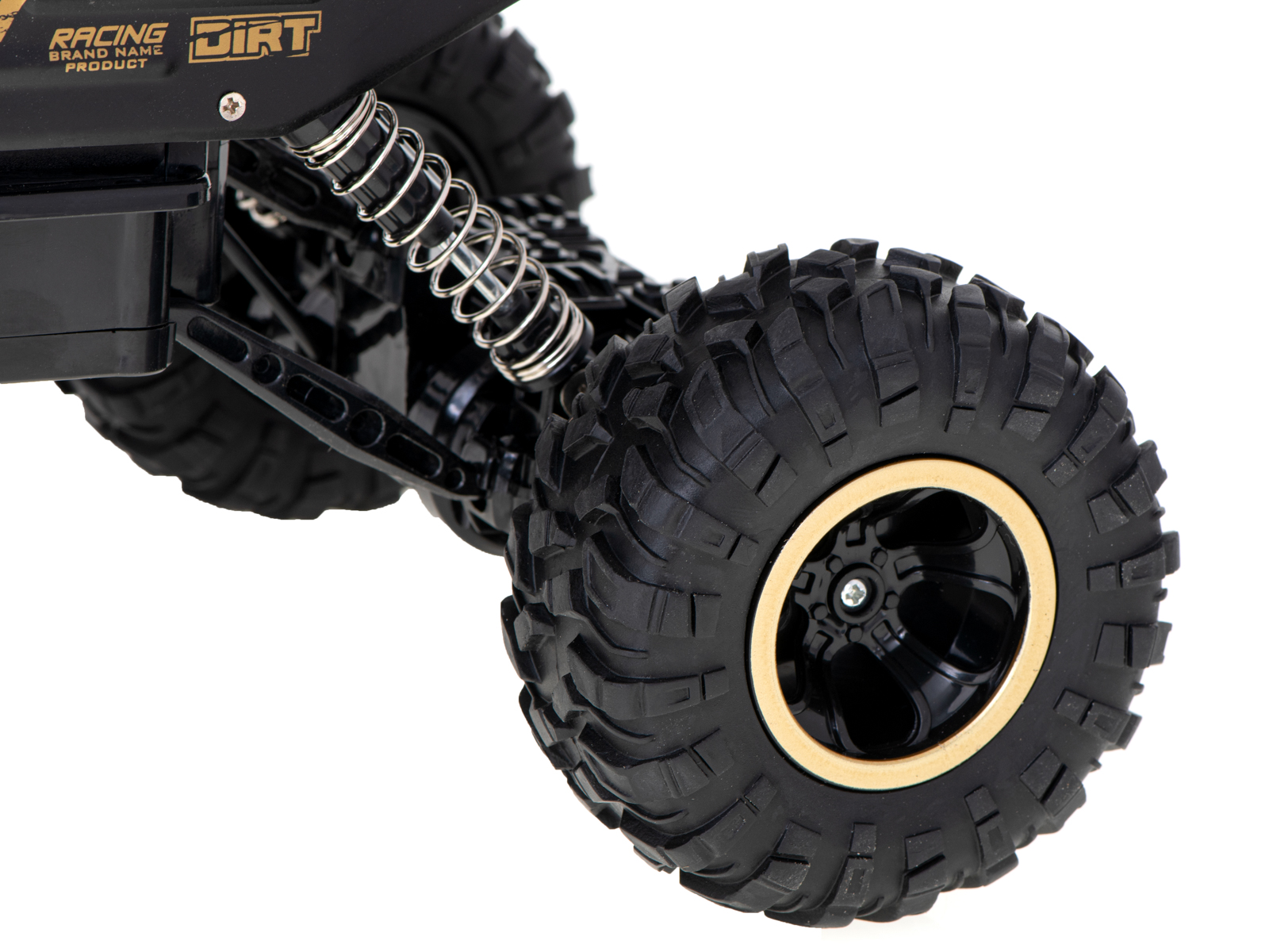 RC automobilis Rock Crawler 1:12 4WD Metal aukso spalvos