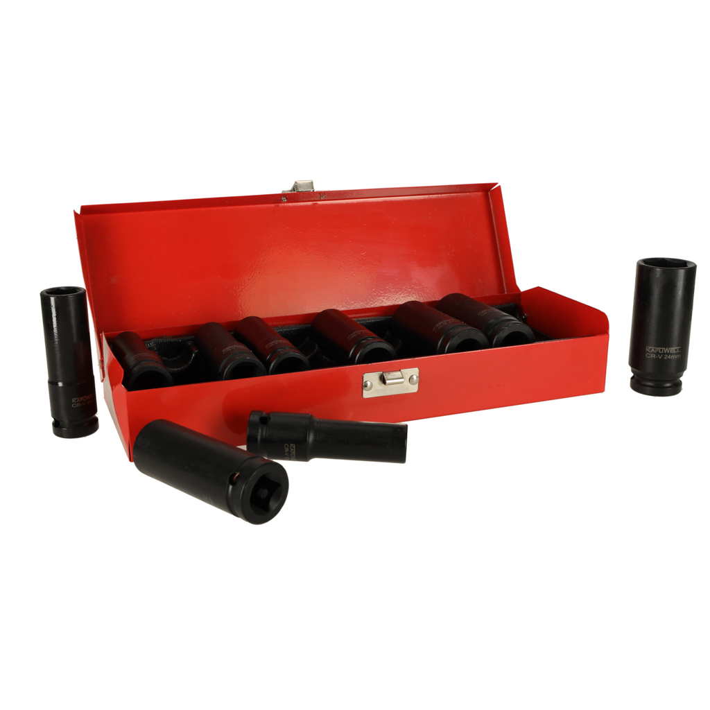 Profesionalus smūginių galvučių rinkinys 1/2'' 10-24 mm