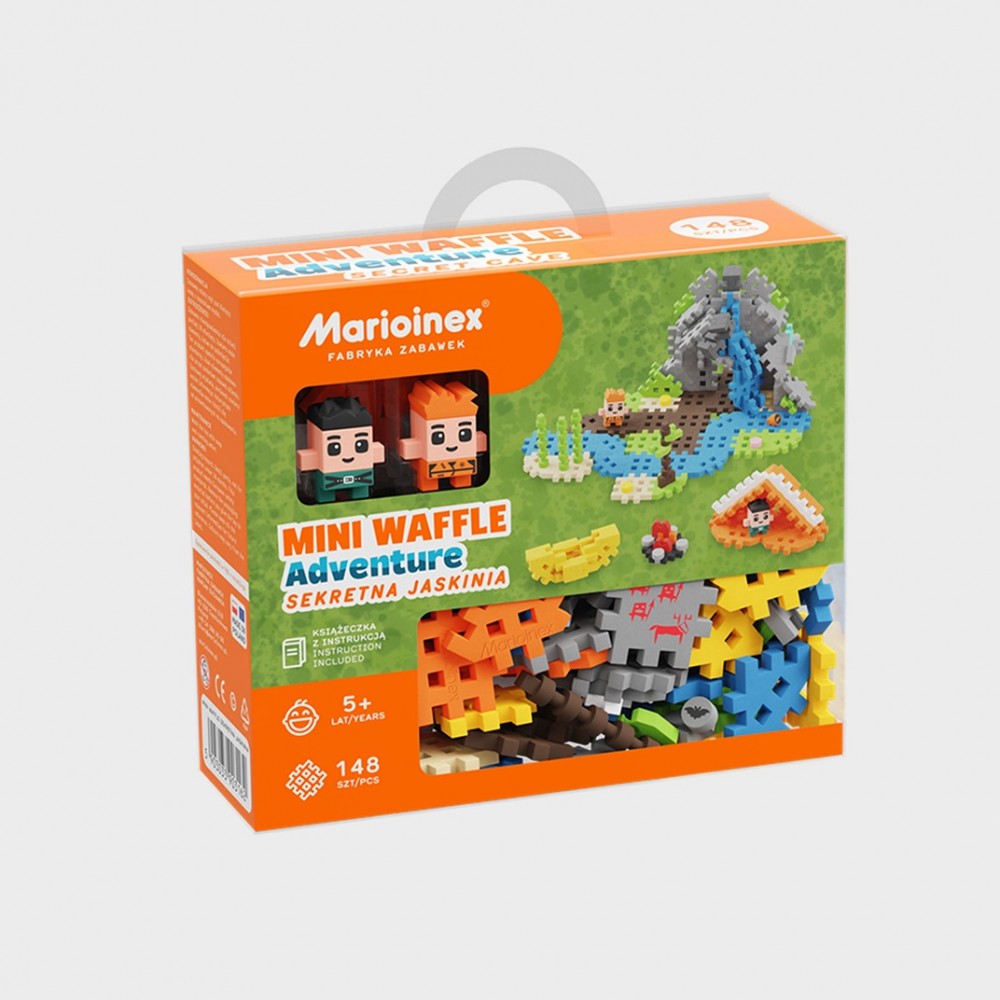 Konstruktorius marioinex mini waffle slaptas urvas, 148 d.