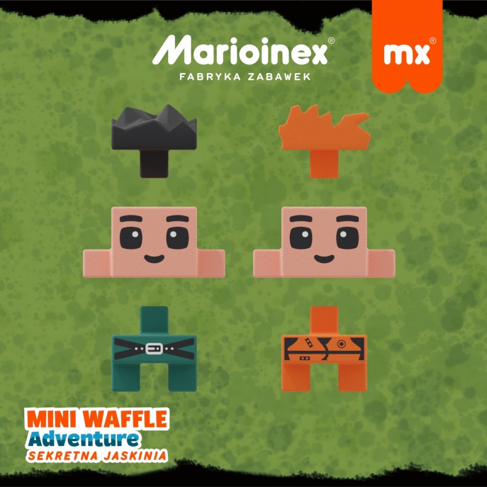 Konstruktorius marioinex mini waffle slaptas urvas, 148 d.