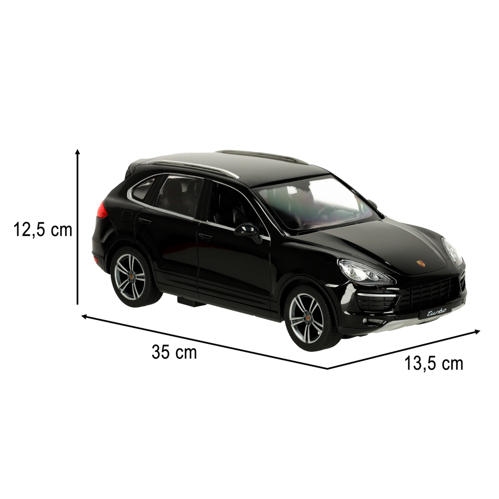 Rc automobilis 1:14 porsche cayenne turbo juodas