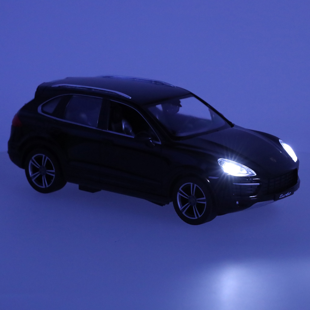 Rc automobilis 1:14 porsche cayenne turbo juodas