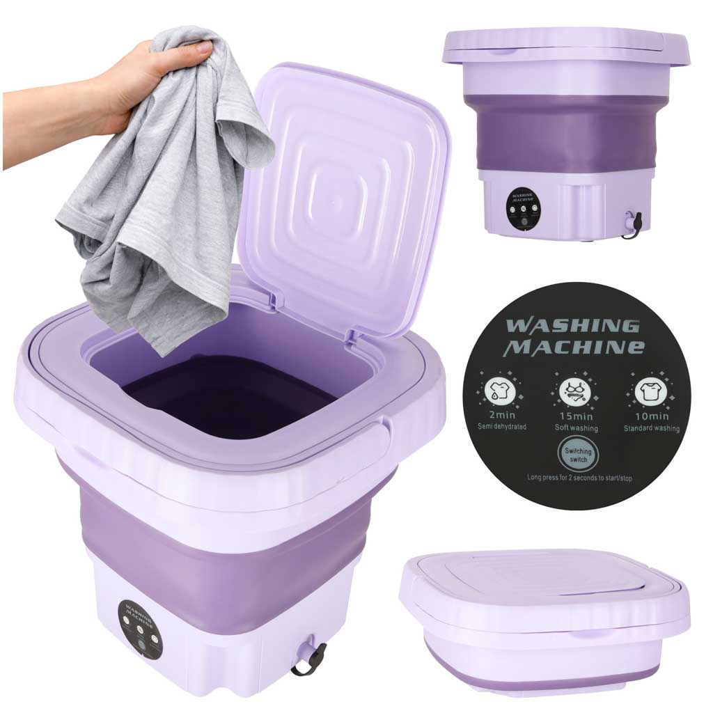 Skalbimo mašina 8 l violetinė