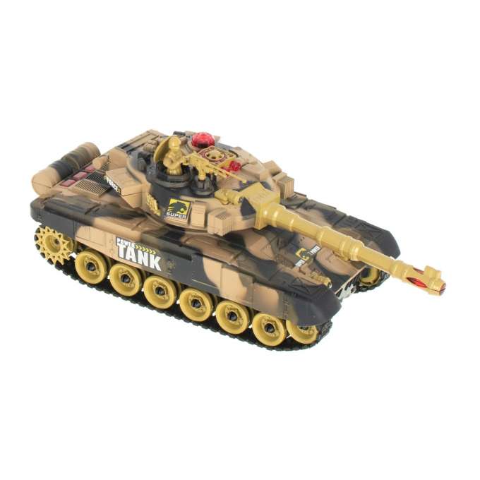 Nuotoliniu būdu valdomas tankas War Tank 9993, rudas