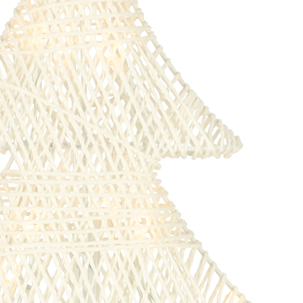 Kalėdų eglutės dekoracija 39cm 10led šiltai geltonos spalvos, maitinama baterijomis
