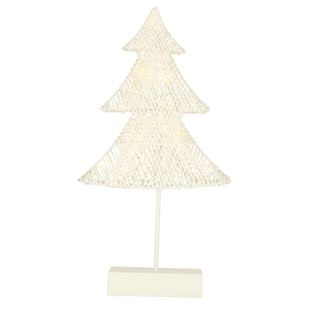Kalėdų eglutės dekoracija 39cm 10led šiltai geltonos spalvos, maitinama baterijomis
