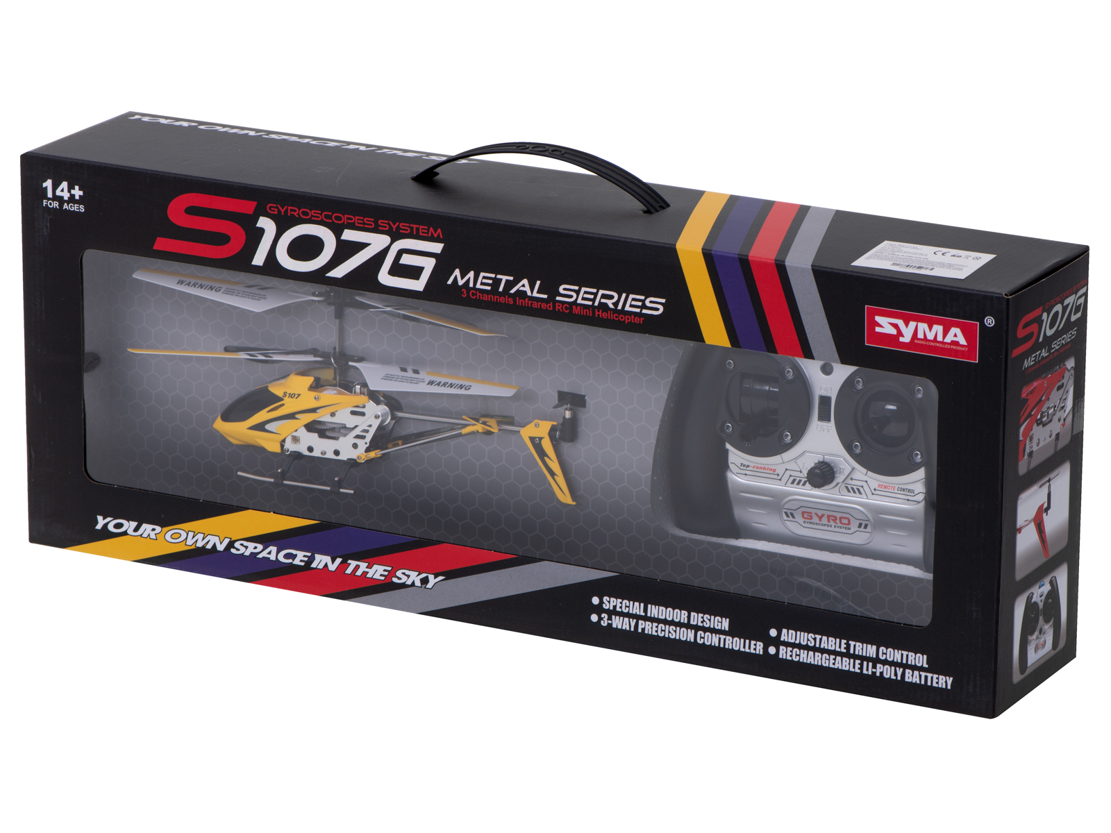 Rc malūnsparnis syma s107g, geltonas