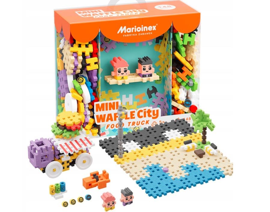 Konstruktorius marioinex mini waffle maisto sunkvežimis, 48 d.