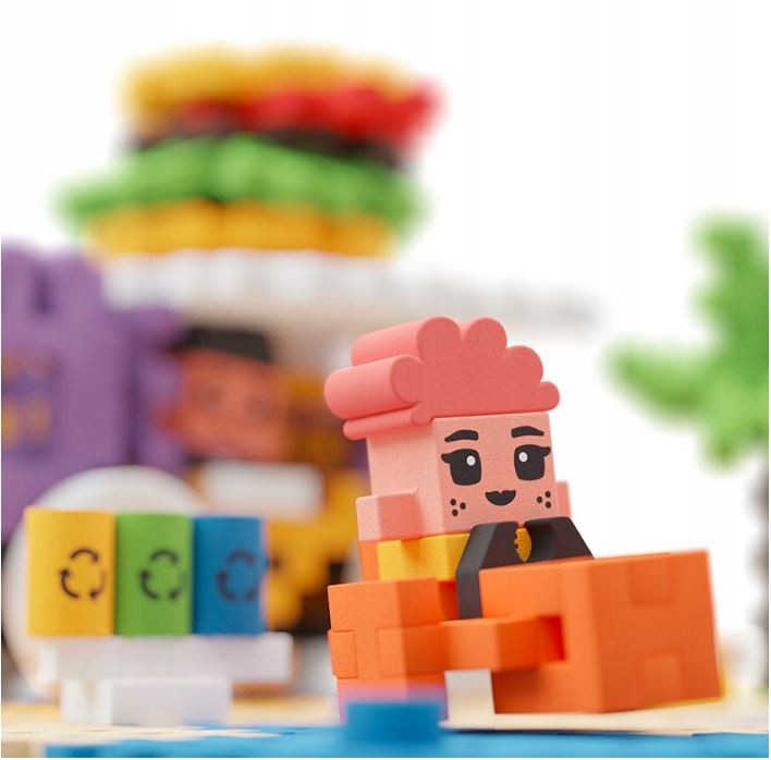 Konstruktorius marioinex mini waffle maisto sunkvežimis, 48 d.