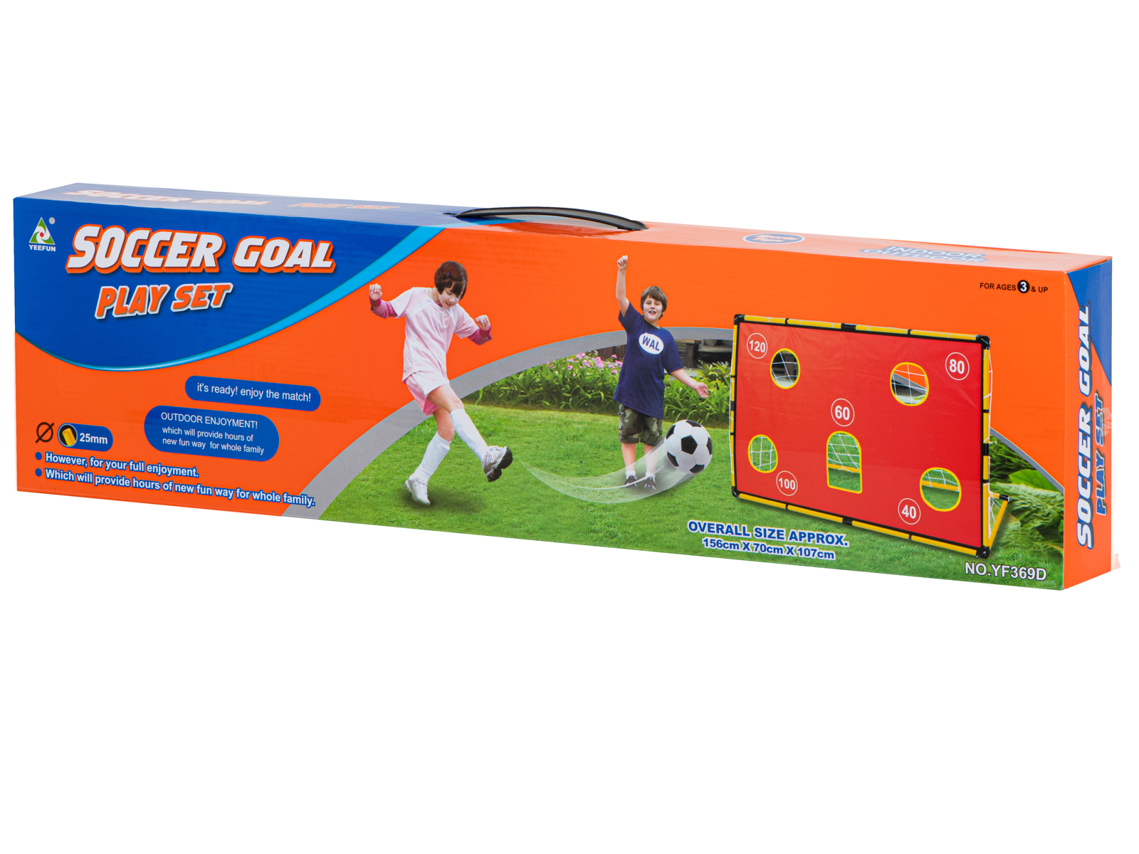 Futbolo vartai su taikinio tinklu