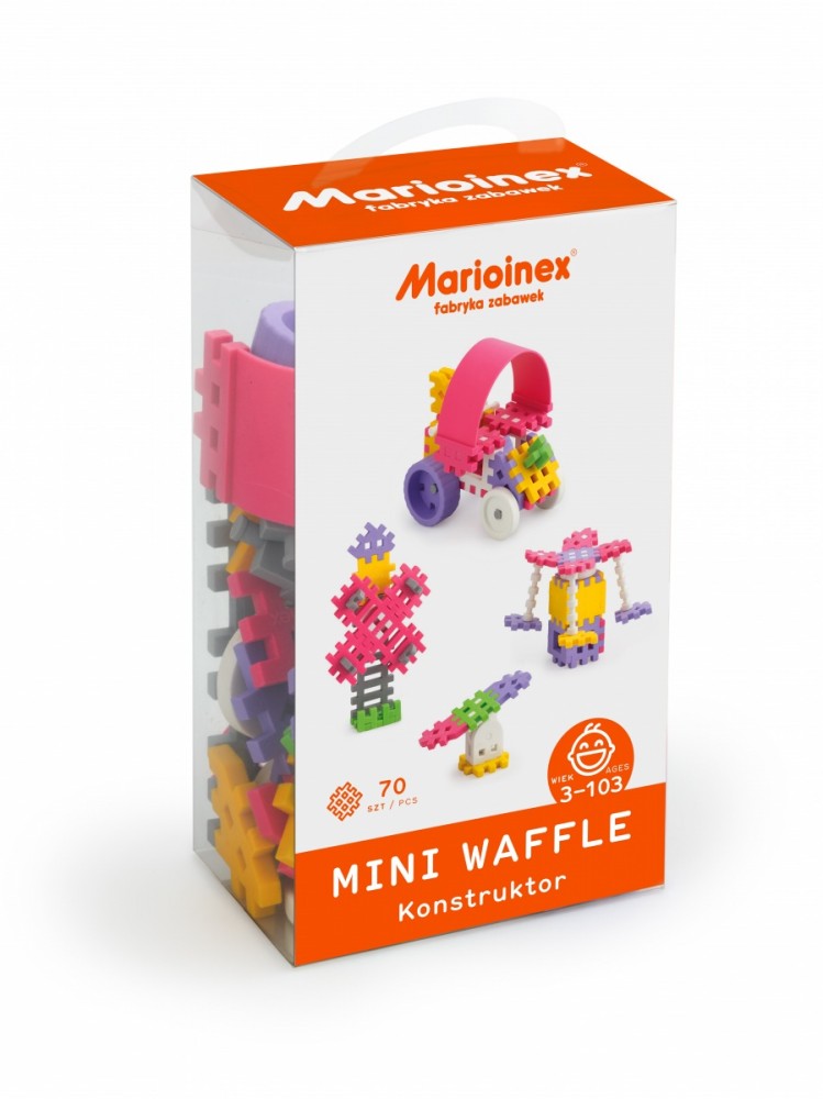Vaflinės mini kaladėlės marioinex, 70 elementų
