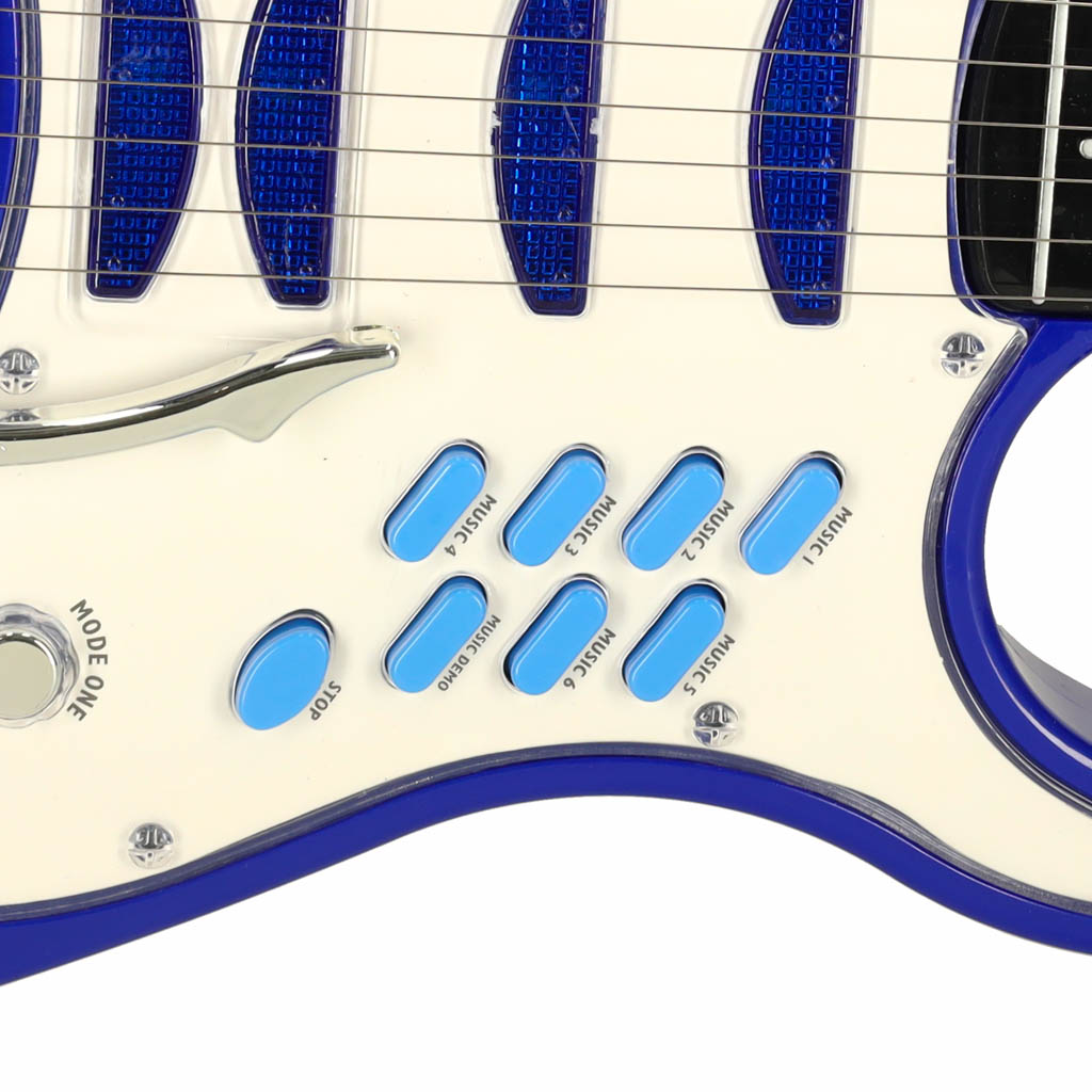 Vaikiška gitara su mikrofono stovu