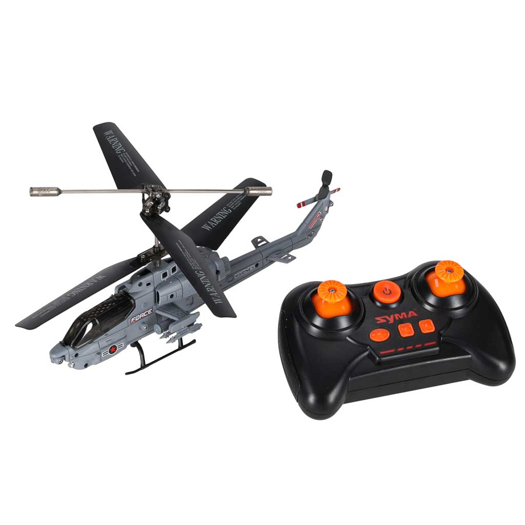 RC sraigtasparnis Syma S108H, automatinis pakilimas ir nusileidimas, pilkas ir juodas, 22 × 6 × 9,5 cm